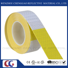 6" Yellow / 6" White Reflective Safety Caution Warning Sticker Rolls (C3500-B(D))
